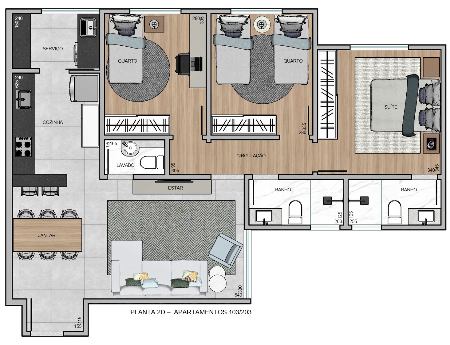 Apartamentos tipo — 3