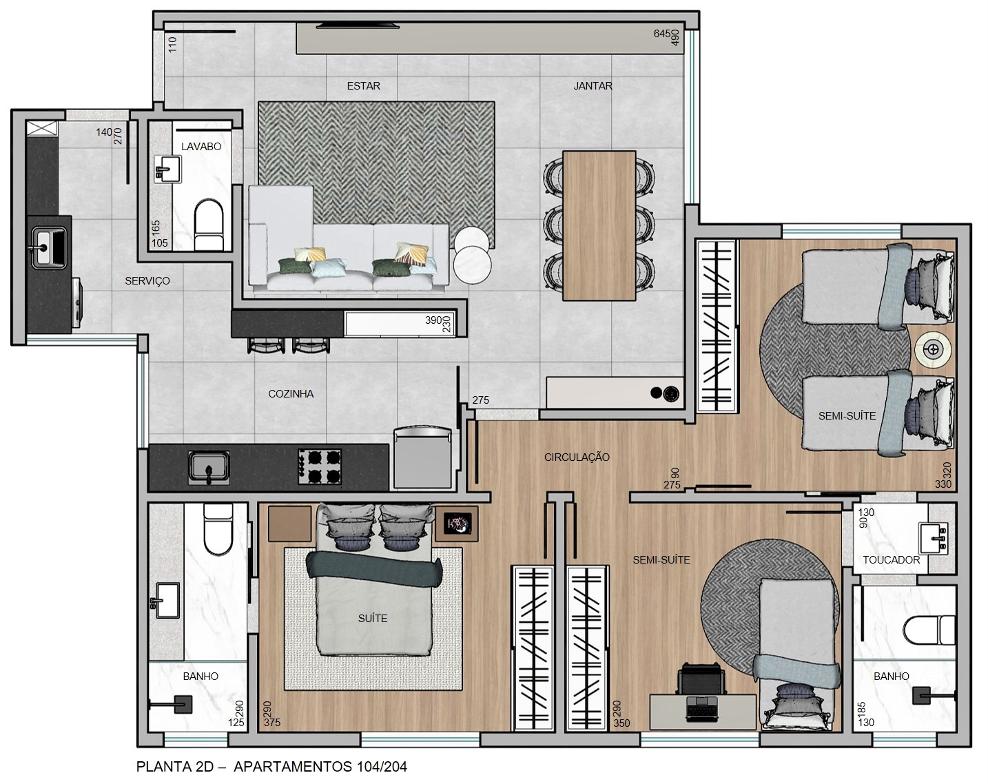 Apartamentos tipo — 4