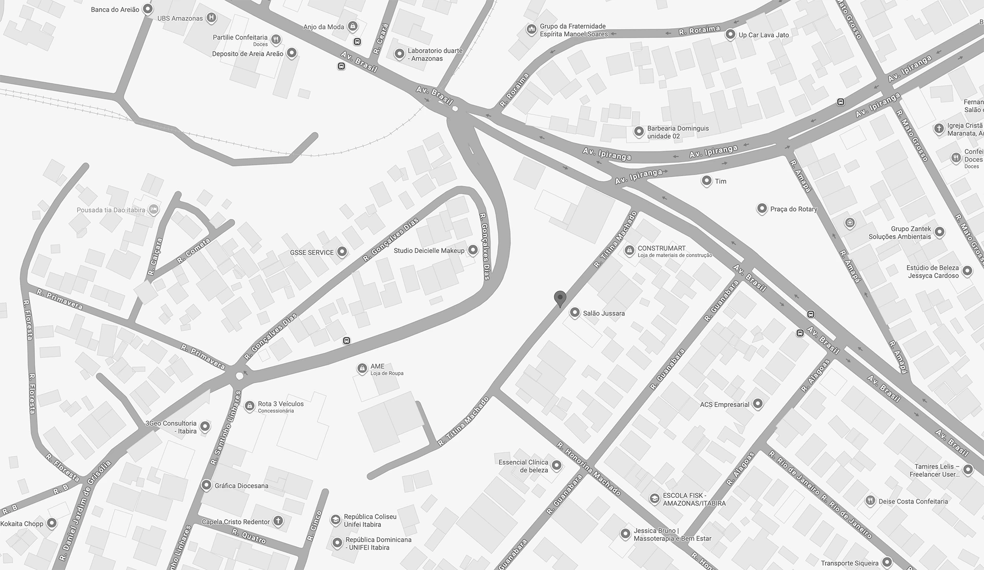Mapa da localização do empreendimento